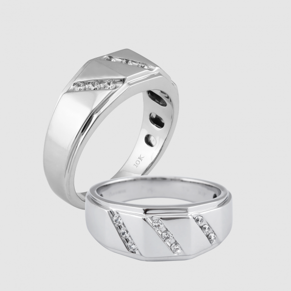 Nhẫn Nam Vàng 14k Kim Moissanite V14177